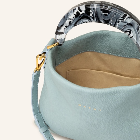 Marni Venice Bag - Resin - Small - Light Blue - Gold - Picture 4 of 5